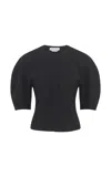 Gabriela Hearst Waverly Top In Black Recycled Wool In Black