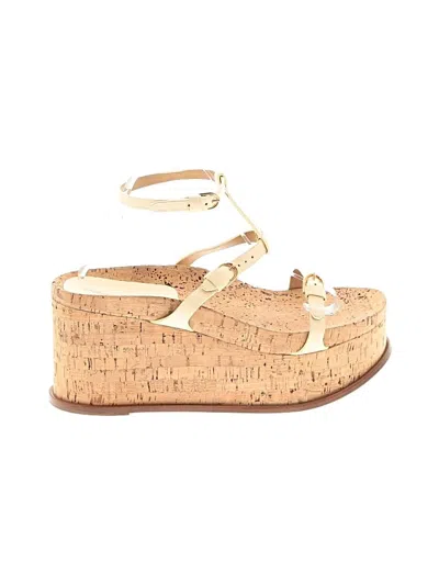 Pre-owned Gabriela Hearst Wedges In Ivory