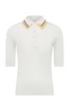 Gabriela Hearst Wendelyn Cashmere-silk Polo Top In Ivory