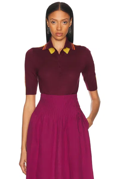 Gabriela Hearst Wendelyn Polo Top In Multi