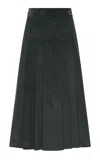 Gabriela Hearst Wesley Cotton Maxi Skirt In Black