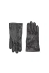 Gabriela Hearst Wessex Short Gloves In Black Nappa Leather In Black