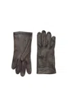 Gabriela Hearst Wessex Short Gloves In Chocolate Nappa Leather In Chocolate