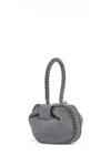 Gabriela Hearst Whipstitch Demi Bag In Charcoal Suede In Charcoal