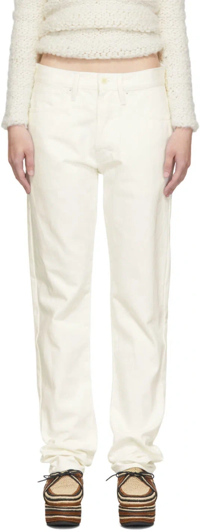 Gabriela Hearst White Anthony Jeans In Wht White