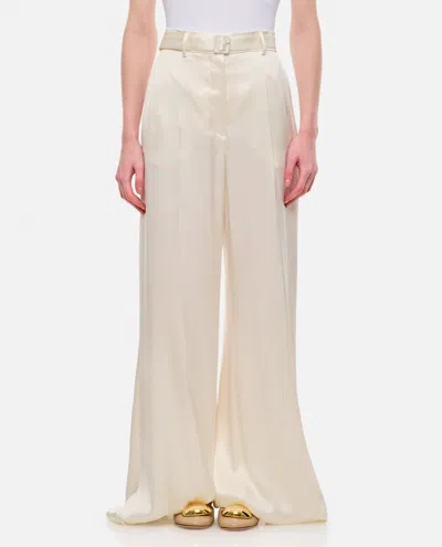 GABRIELA HEARST WHITE FLARED PANTS