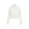 GABRIELA HEARST WHITE IVORY VIRGIN WOOL THEREZA JACKET