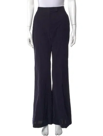 Pre-owned Gabriela Hearst Wide Leg Pants In Blue