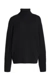 Gabriela Hearst Wigman Knit Turtleneck Sweater In Black Cashmere In Black