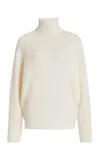 Gabriela Hearst Wigman Knit Turtleneck Sweater In Ivory Cashmere In Ivory