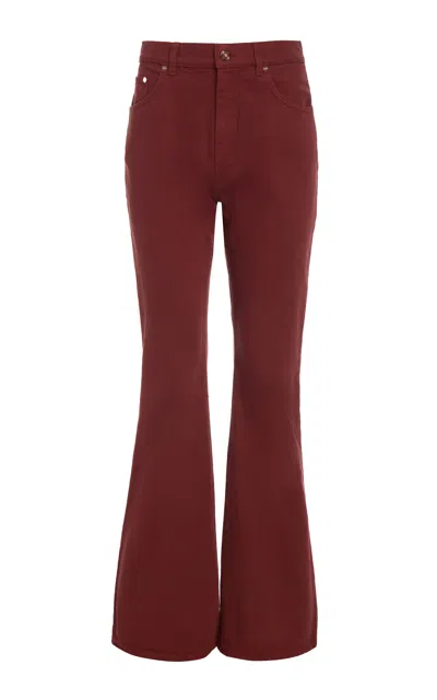Gabriela Hearst Willa Bootcut Jean In Burnt Sienna Recycled Cotton Denim