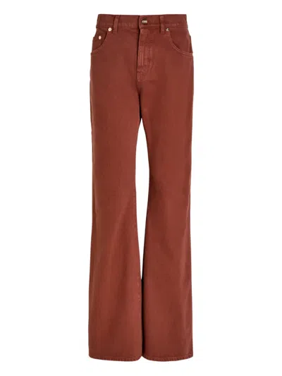 Gabriela Hearst Willa Bootcut Jeans In Brown