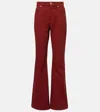Gabriela Hearst Willa High-rise Bootcut Jeans In Red