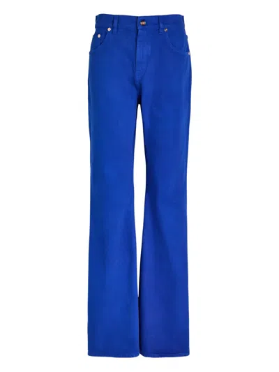 Gabriela Hearst Willa Long Bootcut Jeans In Blue
