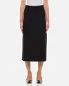 Gabriela Hearst Manuela Crepe Midi Skirt In Black