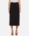 Gabriela Hearst Manuela Crepe Midi Skirt In Black