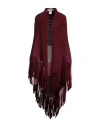 Shop Gabriela Hearst Woman Cape Burgundy Size Onesize Cashmere In Red