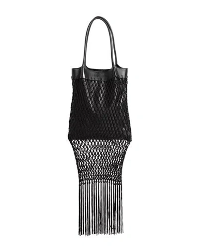 Gabriela Hearst Woman Handbag Black Size - Soft Leather, Textile Fibers