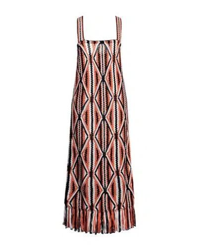 Gabriela Hearst Woman Maxi Dress Orange Size M Wool