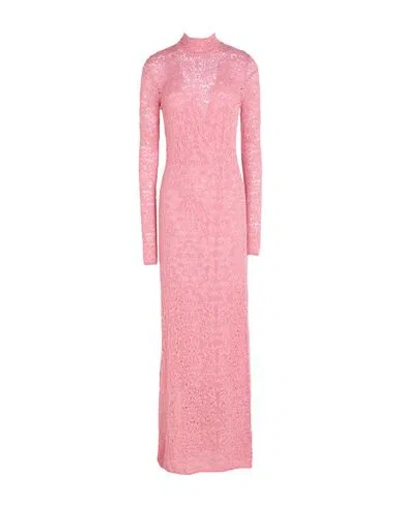 Gabriela Hearst Woman Maxi Dress Pink Size S Virgin Wool, Silk