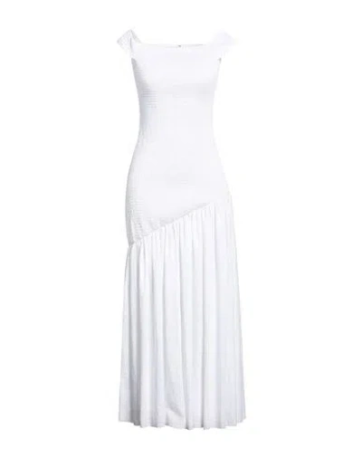 Gabriela Hearst Woman Maxi Dress White Size 6 Linen