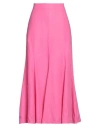 Gabriela Hearst Woman Maxi Skirt Fuchsia Size 8 Linen In Pink
