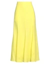 Gabriela Hearst Woman Maxi Skirt Yellow Size 10 Linen