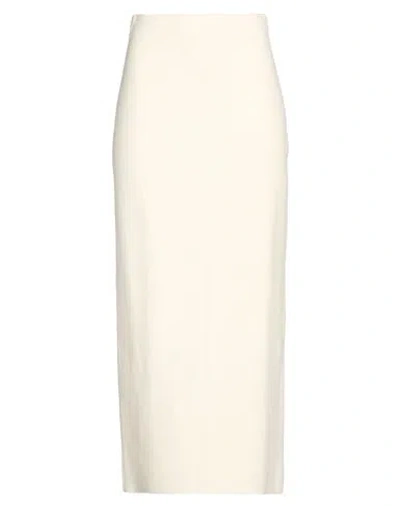 Gabriela Hearst Woman Midi Skirt Ivory Size S Virgin Wool In White