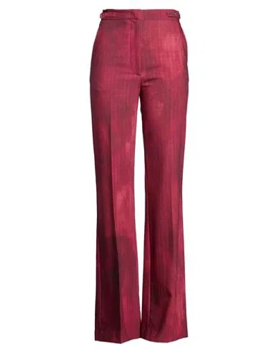 Gabriela Hearst Woman Pants Garnet Size 6 Virgin Wool, Elastane In Multi