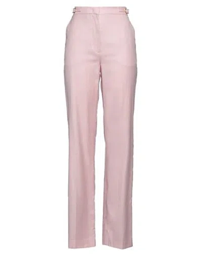 Gabriela Hearst Woman Pants Pink Size 4 Virgin Wool, Silk, Linen