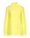 Gabriela Hearst Woman Shirt Yellow Size 4 Linen