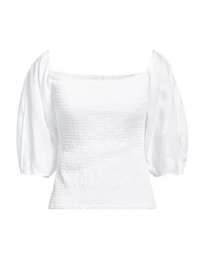 Gabriela Hearst Woman Top White Size 6 Linen, Silk, Elastane