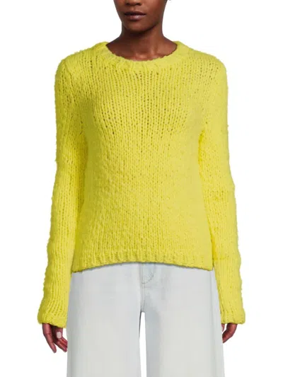Gabriela Hearst Women's Dalton Cashmere Sweater In Lime