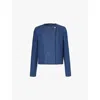 GABRIELA HEARST GABRIELA HEARST WOMEN'S DENIM WYN STITCHED-TRIM COTTON AND LINEN JACKET