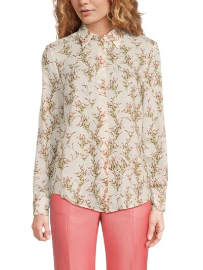 Gabriela Hearst Women's Henri Floral Wool Shirt In Multi