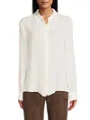 Gabriela Hearst Women's Henri Silk Shirt In Ivory