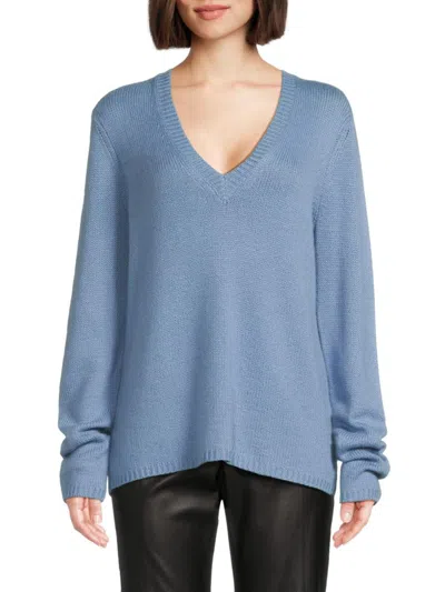 Gabriela Hearst Women's Isiah Cashmere Sweater In Light Blue