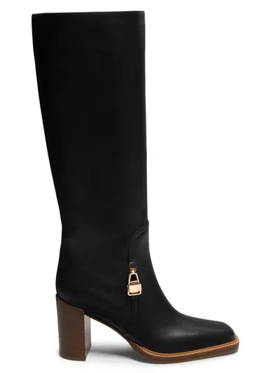Gabriela Hearst Women's Nina Clasp 80mm Leather Boots In Black