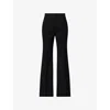 Gabriela Hearst Womens Black Rhein Flared Wool Trousers In Black
