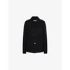 Gabriela Hearst Womens Black Ulu Chore Cashmere Jacket In Animal Print