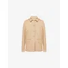 Gabriela Hearst Ulu Chore Jacket In Camel Sea Island Cotton Twill In Neutral