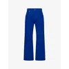 Gabriela Hearst Womens Cobalt Ezra Bootcut High-rise Denim Jeans In Blue