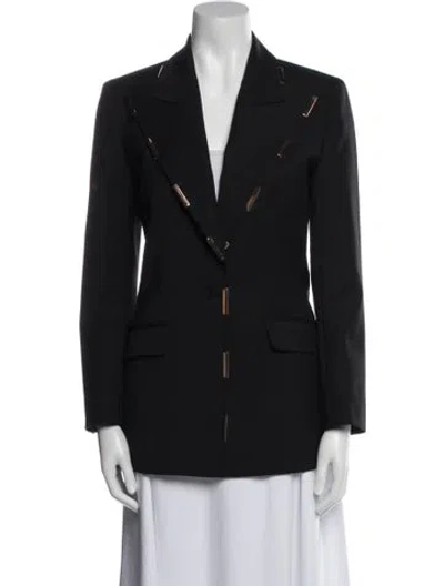 Pre-owned Gabriela Hearst Wool Blazer In Black