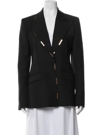 Pre-owned Gabriela Hearst Wool Blazer In Black