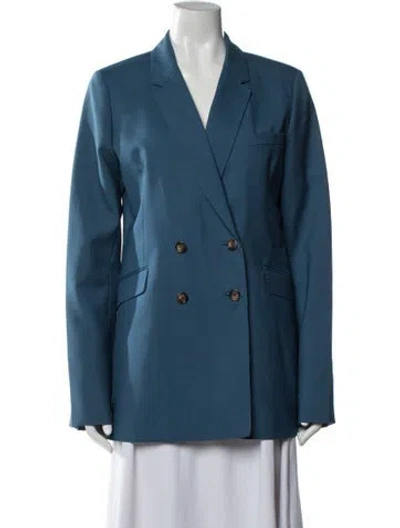 Pre-owned Gabriela Hearst Wool Blazer In Blue