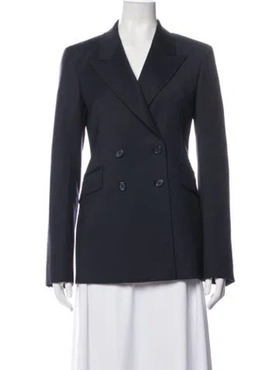 Pre-owned Gabriela Hearst Wool Blazer In Blue