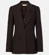 Gabriela Hearst Wool Blazer In Brown