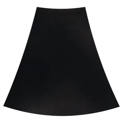 Pre-owned Gabriela Hearst Wool, Cashmere & Silk Blend Midi Skirt In Black