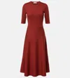 Gabriela Hearst Wool, Cashmere, And Silk Maxi Dress In Red