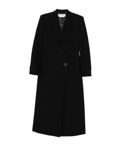 Gabriela Hearst Wool Double-breasted Coat In Black